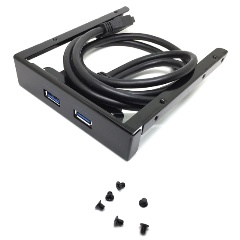 Изображение товара Планка на переднюю панель Espada EBrFr-2USB3