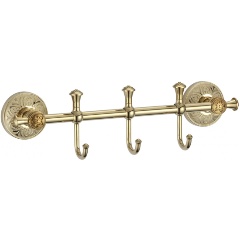 Изображение товара Планка с крючками Savol (3 крючка) S-005873B золото