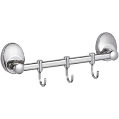Изображение товара Планка с крючками для полотенец D-Lin D201855-3, хром