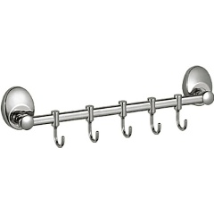 Изображение товара Планка с крючками для полотенец D-Lin D201855-5, хром