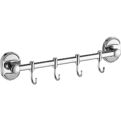 Изображение товара Планка с крючками для полотенец FASHUN A1915-4, хром