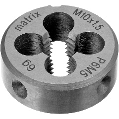 Изображение товара Плашка М10 х 1.5 мм, Р6М5, MATRIX, 77092