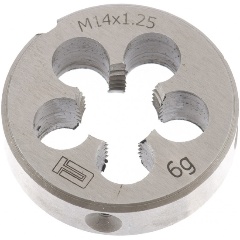 Изображение товара Плашка М14 х 1.25 мм, СИБРТЕХ, 77035