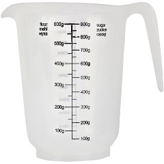 Изображение товара Мерный кувшин объемом 1 литр из полипропилена для кухни