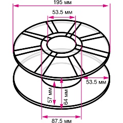 Изображение товара Пластик для 3D-принтера PLA Cactus CS-3D-PLA-1KG-CYAN 1 кг циклевой цвет