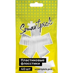 Изображение товара Пластиковые флосстики SMARTPICK 40 шт для детей и взрослых безопасные и удобные