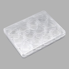 Изображение товара Пластиковый контейнер АЙРИС с 12 баночками, 12,5*9,5*1,8см, 29677