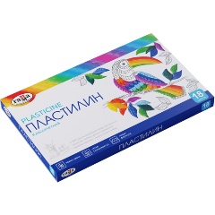 Изображение товара Пластилин Гамма "Классический", 18 цветов, 360г, со стеком, картон