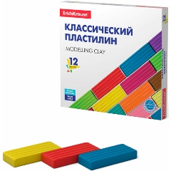 Изображение товара Пластилин классический ERICH KRAUSE, 12 цветов, 192 г, 50558