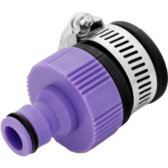 Изображение товара Адаптер пластмассовый Palisad 3/4 с внешним хомутом 65760