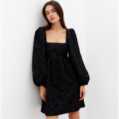 Изображение товара Платье MIST с бантом женское, цвет черный, размер L