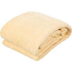 Изображение товара Плед микрофибра Luscan, фактура бежевый 200х220