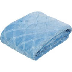 Изображение товара Плед микрофибра Luscan, фактура синий 150x200