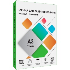 Изображение товара Пленка для ламинирования Гелеос 303х426 75 мкм 100 шт.