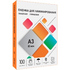 Изображение товара Пленка для ламинирования Гелеос 303х426 (80 мик) 100 шт.
