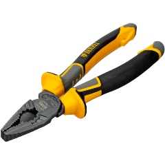 Изображение товара Плоскогубцы комбинированные 180 мм, трехкомпонентные рукоятки, DENZEL, 17081