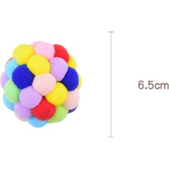 Изображение товара Плюшевый мячик с колокольчиком ZooWell Play L для кошек и собак 6,5 см XZ001