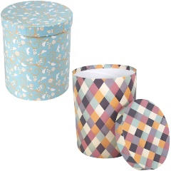 Изображение товара Подарочная коробка VELD CO 76725 цилиндровая для цветов (d17х22см)