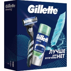 Изображение товара Подарочный набор GILLETTE Mach3 (бритва + гель для бритья, 75 мл)