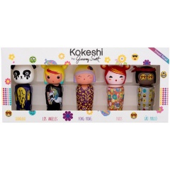 Изображение товара Подарочный набор KOKESHI Bamboo, Cheery, Tonka, Litchee, Lotus 5 шт*5 мл
