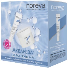 Изображение товара Подарочный набор NOREVA Aquareva ночной крем+гель для контура глаз