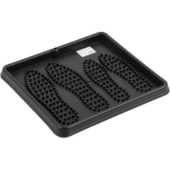 Изображение товара Поддон для обуви Рыжий кот 43х39х2,8 см из полипропилена черный практичный