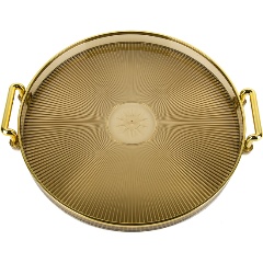 Изображение товара Поднос Nouvelle сервировочный с ручками 27х27 см акрил пластик дизайн