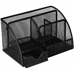 Изображение товара Подставка для канцелярских принадлежностей INFORMAT 7 черная металлическая