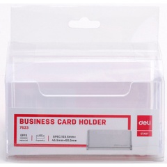 Изображение товара Подставка Deli E7623 для визиток 100х38х82мм прозрачный