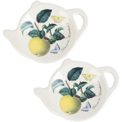 Изображение товара Подставка для чайного пакетика, набор 2пр. Dolomite "Fruit Garden" 12х9х1,5 см. (керамика) (L2521159)