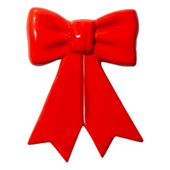 Изображение товара Подставка для ложки Doiy Bow керамика, красный (DYSPREBOW)