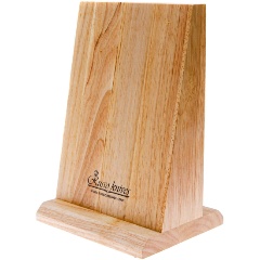 Изображение товара Подставка для ножей Russo K5 из каучукового дерева и сосны, магнитный держатель