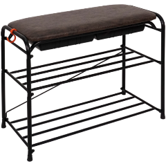 Изображение товара Подставка для обуви ЗМИ "Альфа 23" с сиденьем и ящиком (ПДОА23СЯ Ч)