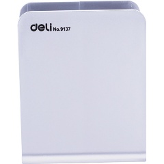 Изображение товара Подставка для пишущих принадлежностей Deli E9137 90х80х110мм белый пластик