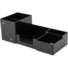 Изображение товара Подставка-органайзер для канцмелочей Deli EZ00220 6 отделений черный