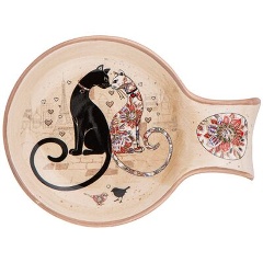 Изображение товара Подставка под ложку AGNESS "парижские коты" 15х11,5х2,5 см.