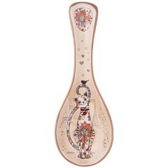 Изображение товара Подставка под ложку AGNESS Парижские коты 25х9х3 см стильный аксессуар