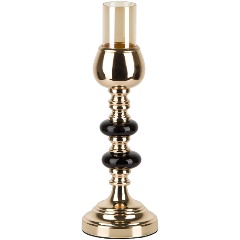 Изображение товара Подсвечник ArtHouse декоративный, 35 см, стекло/металл, золотой (9961024)