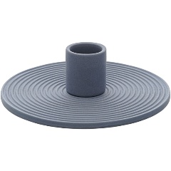 Изображение товара Подсвечник из каменной керамики Tkano темно-синего цвета из коллекции Essential