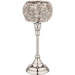 Изображение товара Подсвечник LEFARD БОХО 11х11х28 см стиль Роскошный гранж ручная работа