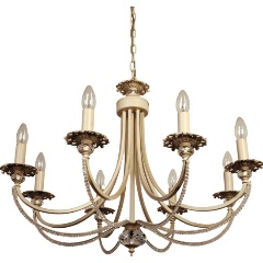 Изображение товара Подвесная люстра Abrasax Josephine 3007/8 кремовая и золотая