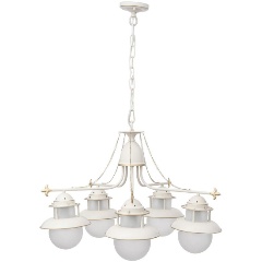 Изображение товара Подвесная люстра Abrasax Ursula L.9201-5CREAM/G 5 ламп кремовая для гостиной