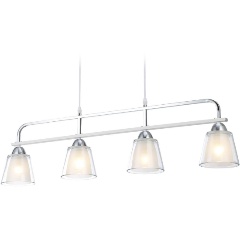 Изображение товара Подвесная люстра Ambrella light Traditional Modern TR303242 белая стеклянная с 4 лампами E27