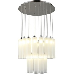 Изображение товара Подвесная люстра Aployt Francesca APL.859.06.27 для спальни стиль арт-деко белые плафоны