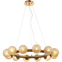 Изображение товара Подвесная люстра Aployt Ola APL.764.03.12 12 ламп янтарный современный дизайн