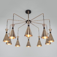 Изображение товара Подвесная люстра Bogates Glustin 316/10 латунь / черный