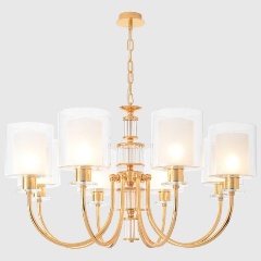 Изображение товара Подвесная люстра Crystal Lux ELENA SP8 GOLD