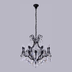 Изображение товара Подвесная люстра Crystal Lux Magnifico SP13 Black/Transparent.