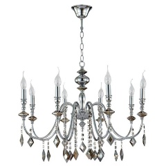 Изображение товара Подвесная люстра Crystal Lux MERCEDES SP8 CHROME/SMOKE.