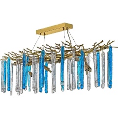 Изображение товара Подвесная люстра Dio DArte Tavenna H 1.5.100x40.176 G золотая хрусталь Италия